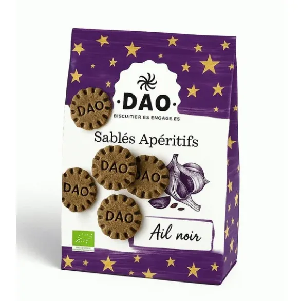 Sablé apéritif ail noir 100g