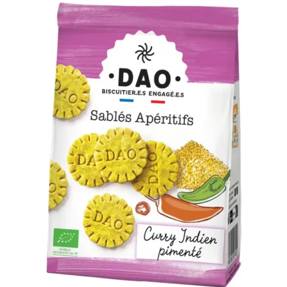 Sablé apéritif curry indien pimenté 100g