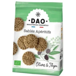 Sablé apéritif olive thym 100g