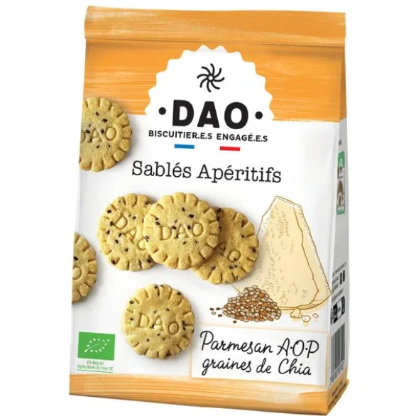 Sablé apéritif parmesan graine de chia 100g