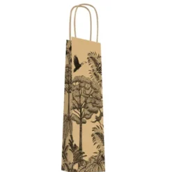 Sac kraft bouteille - tropical