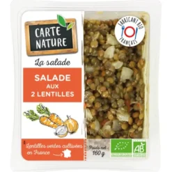 Salade aux 2 lentilles