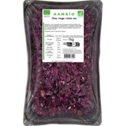 Salade de chou rouge et raisins