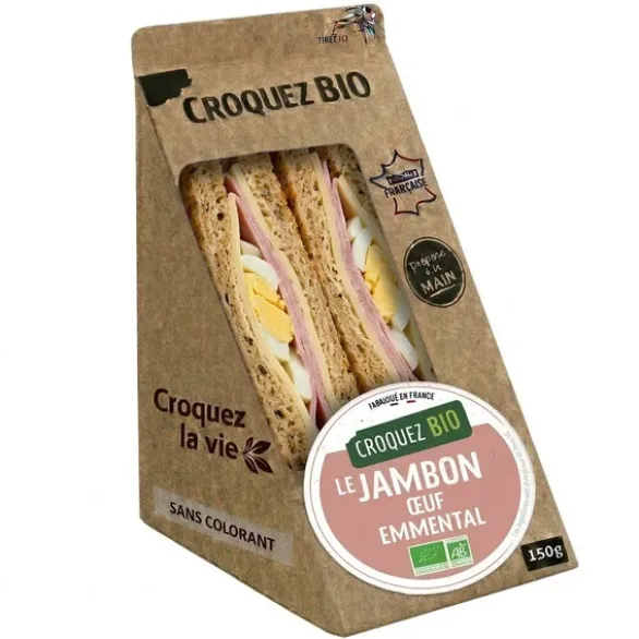 Sandwich Jambon œuf emmental (2) 150g