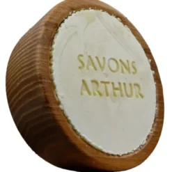 Savon à barbe nature dans bol bois 185g