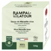 Savon de Marseille vert sans palme doux pour la peau 100g