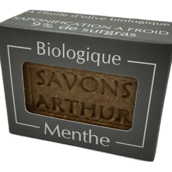 Savon menthe poivrée peaux délicates