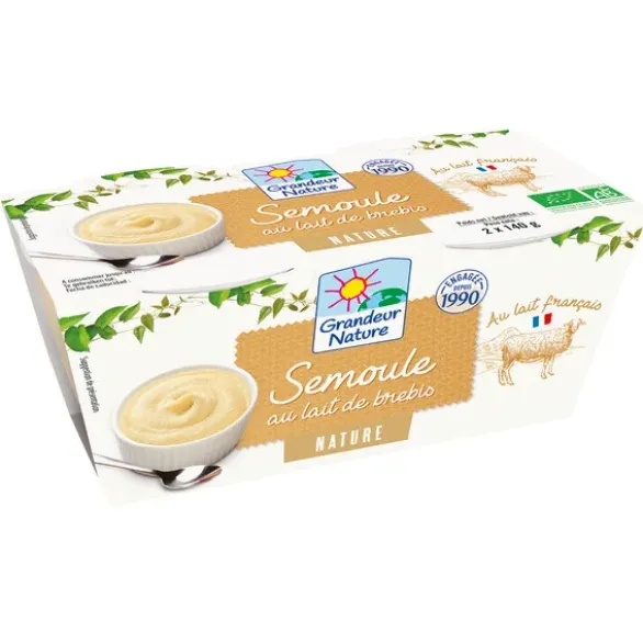 Semoule au lait brebis 2x140g