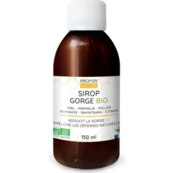 Sirop propolis verte -miel pollen guimauve ravintsara citron 150ml
