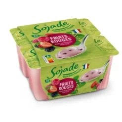 Sojade fruits rouges 4x100g