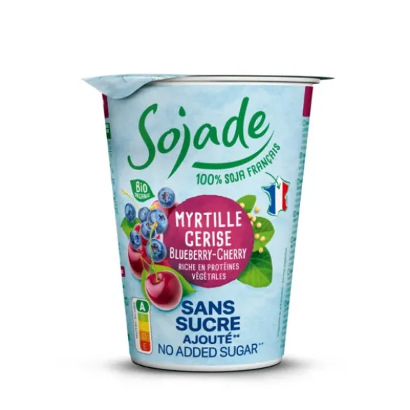 Sojade myrtille cerise sans sucre ajouté 400g