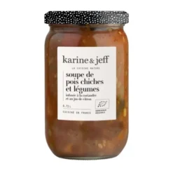 Soupe pois chiche légumes infusée coriandre jus de citron 0,72L