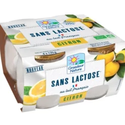 Spécialité laitière sans lactose citron 4x125g