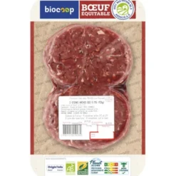 Steak haché boeuf 5%MG (2) 250g