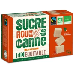Sucre canne roux morceaux 1kg