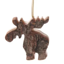 Suspension en bois - cerf