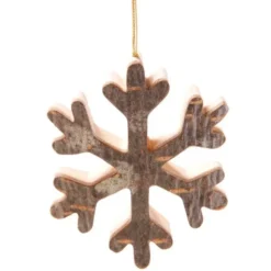 Suspension en bois - cristal