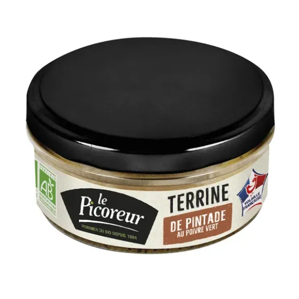 Terrine de pintade poivre vert 120g