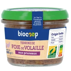 Terrine foie de volaille pruneaux 180g