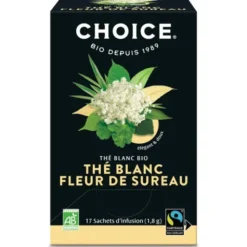 Thé blanc fleur de sureau 17x1,8g