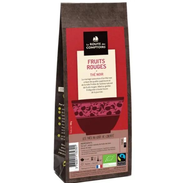 Thé noir fruits rouges 100g