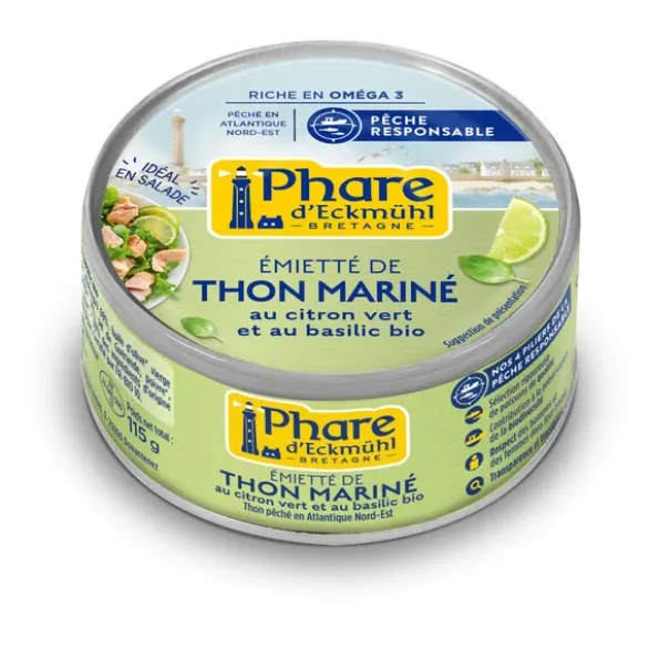 Thon blanc miettes citron basilic 115g