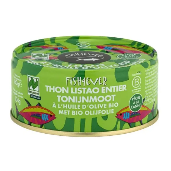 Thon listao huile olive 160g net égoutté
