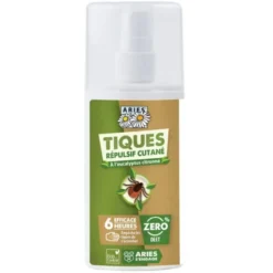 Tiques répulsif cutané à l'eucalyptus citronné 100ml