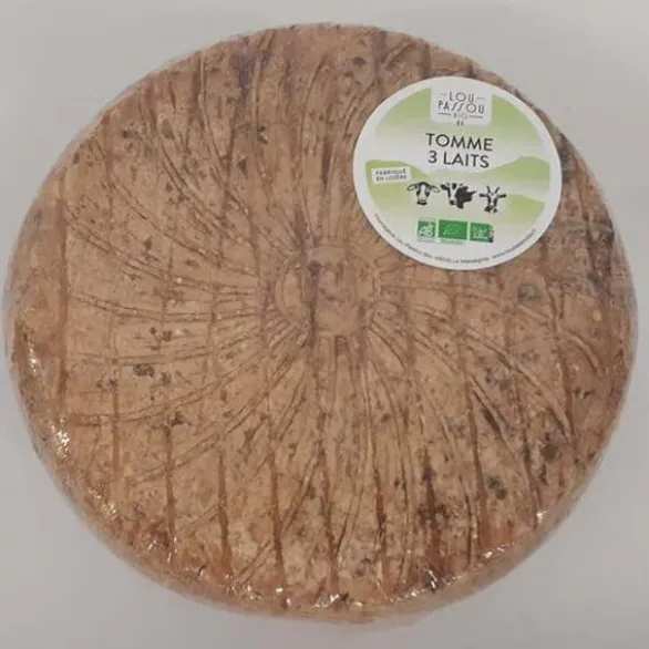 Tomme 3 laits au lait thermisé 26%MG