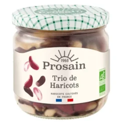 Trio haricots rouge noir Borlotti 230g net égoutté