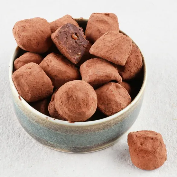 Truffes aux éclats de caramel beurre salé Bio