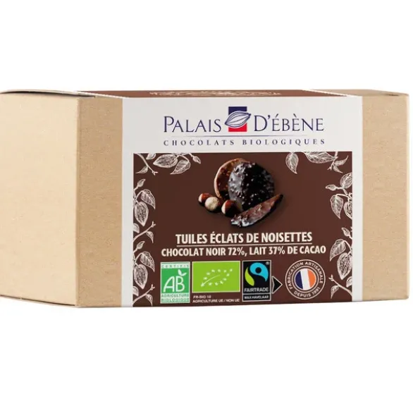 Tuiles chocolat noir et lait ballotin 120g