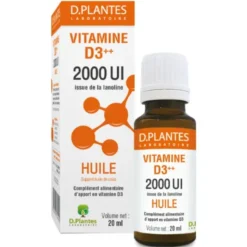 Vitamine D3++ huile 2000 UI 20ml