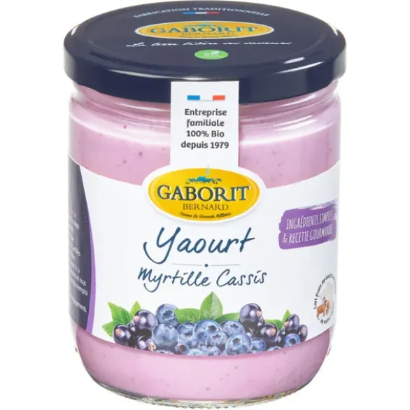 Yaourt brassé cassis myrtille 400g