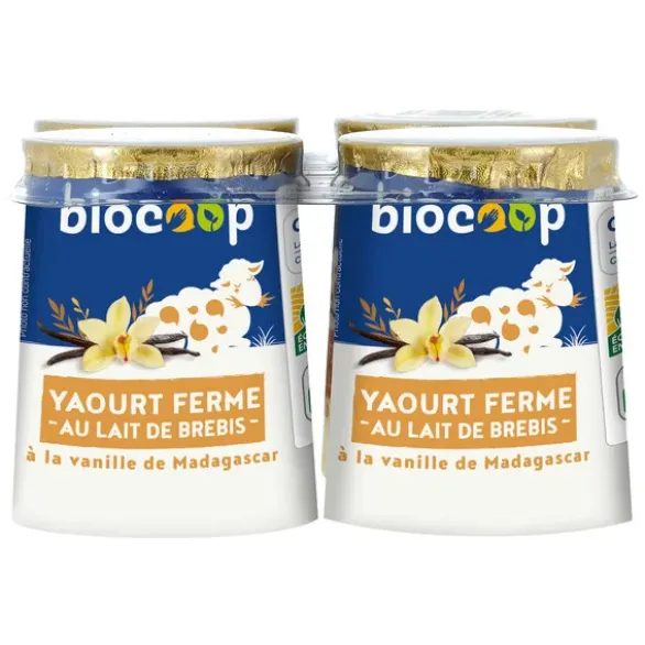 Yaourt ferme vanille au lait de brebis 4x125g