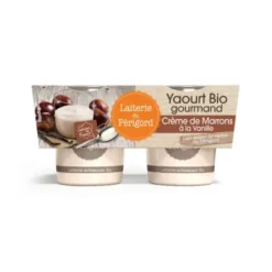 Yaourt gourmand crème de marron à la vanille 2x125g