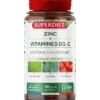 Zinc vitamines D3, C gélule (60) 24.1g